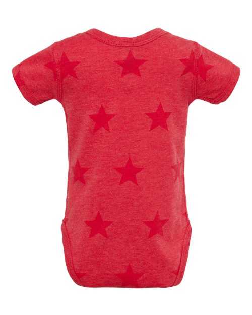 Code Five 4329 Infant Star Print Bodysuit - Red Star - HIT a Double