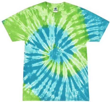 Colortone 1000Y Youth Multi-Color Tie-Dyed T-Shirt - Saint Lucia - HIT a Double - 1