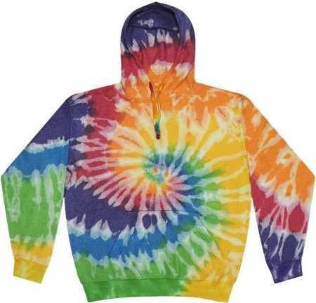 Colortone 8600 Tie-Dyed Cloud Fleece Hooded Sweatshirt - Prism - HIT a Double - 1