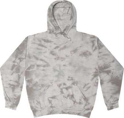 Colortone 8790Y Youth Crystal Tie-Dyed Hooded Sweatshirt - Crystal Silver - HIT a Double - 1