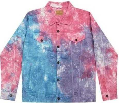 Colortone 9050 Tie-Dyed Denim Jacket - Cotton Candy - HIT a Double - 1