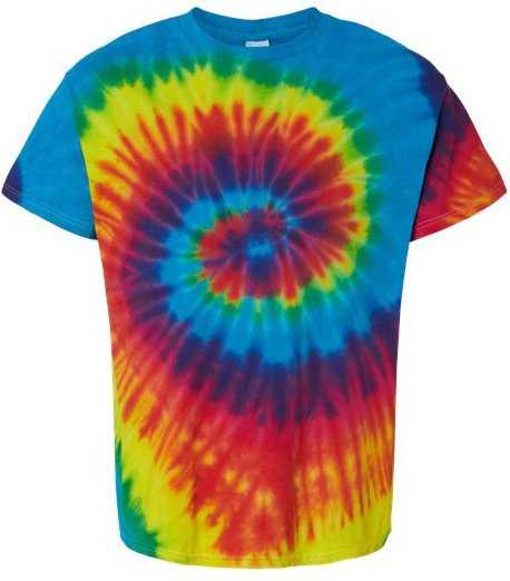 Colortone 1000 Multi-Color Tie-Dyed T-Shirt - Reactive Rainbow" - "HIT a Double