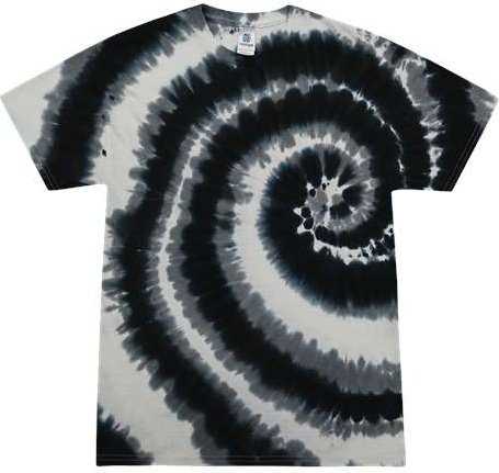 Colortone 1000 Multi-Color Tie-Dyed T-Shirt - Swirl Black - HIT a Double - 1
