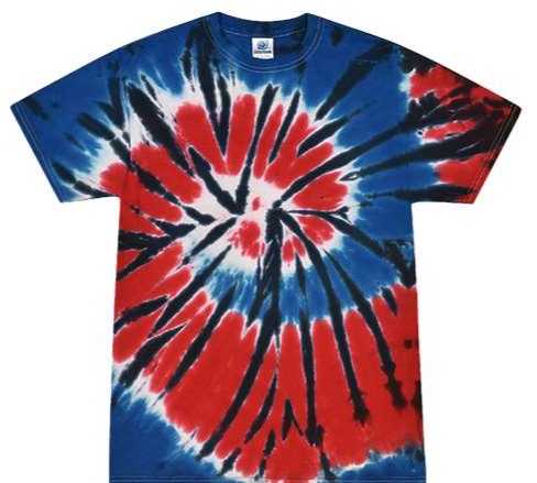 Colortone 1000 Multi-color Tie-Dyed T-Shirt - Independence - HIT a Double - 1
