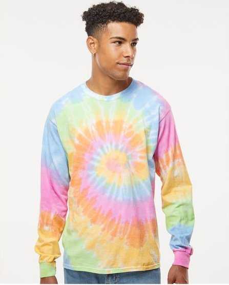Colortone 2000 Tie-Dyed Long Sleeve T-Shirt - Eternity" - "HIT a Double