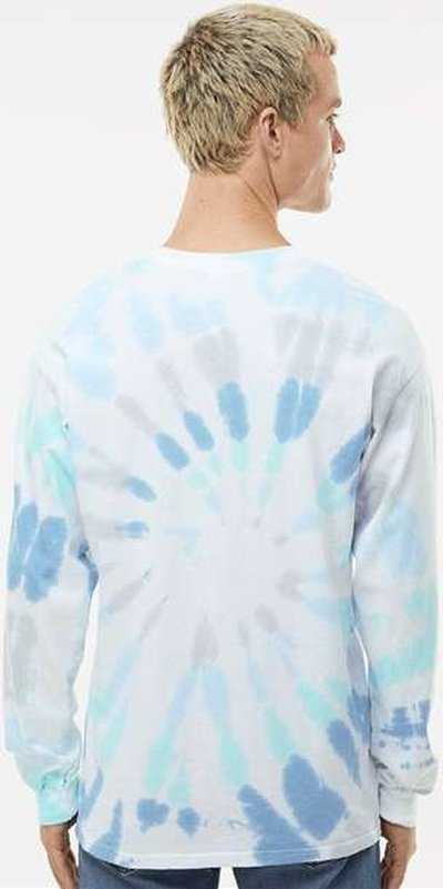 Colortone 2000 Tie-Dyed Long Sleeve T-Shirt - Glacier&quot; - &quot;HIT a Double