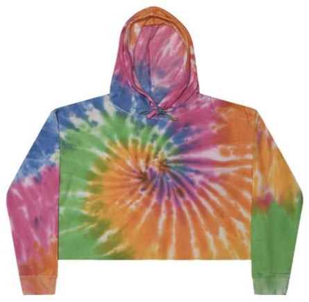 Colortone 8333 Tie-Dyed Crop Hooded Sweatshirt - Eternity - HIT a Double - 1