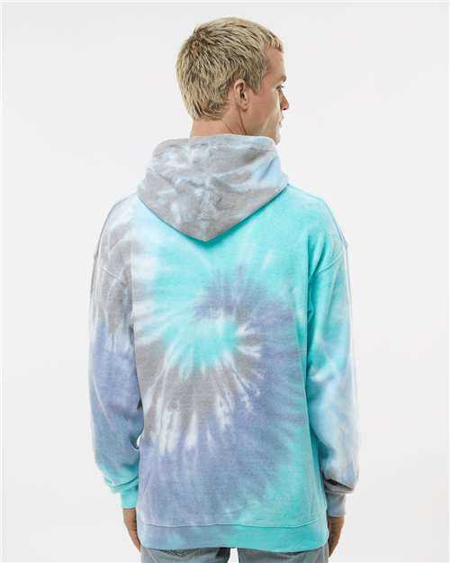 Colortone 8600 Tie-Dyed Cloud Fleece Hooded Sweatshirt - Glacier&quot; - &quot;HIT a Double