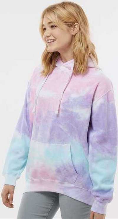 Colortone 8777 Tie-Dyed Hooded Sweatshirt - Cotton Candy&quot; - &quot;HIT a Double