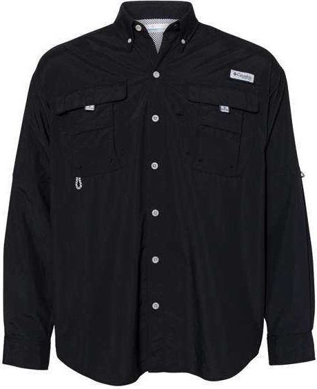 Columbia 101162 PFG Bahama II Long Sleeve Shirt - Black - HIT a Double