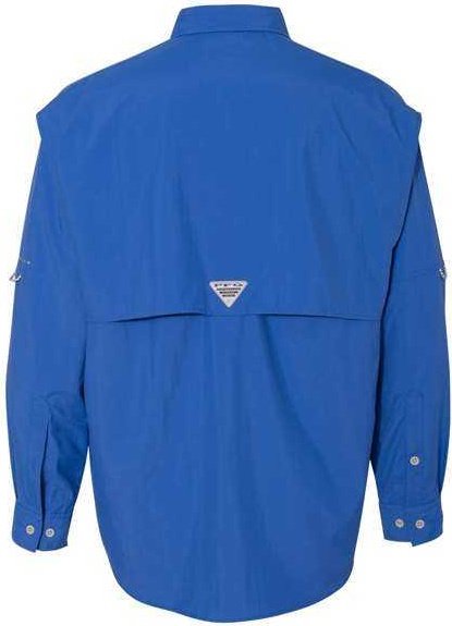 Columbia 101162 PFG Bahama II Long Sleeve Shirt - Vivid Blue - HIT a Double