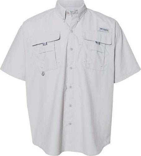 Columbia 101165 PFG Bahama II Short Sleeve Shirt - Cool Grey - HIT a Double