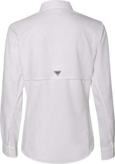 Columbia 127570 Women&#39;s PFG Tamiami II Long Sleeve Shirt - White - HIT a Double