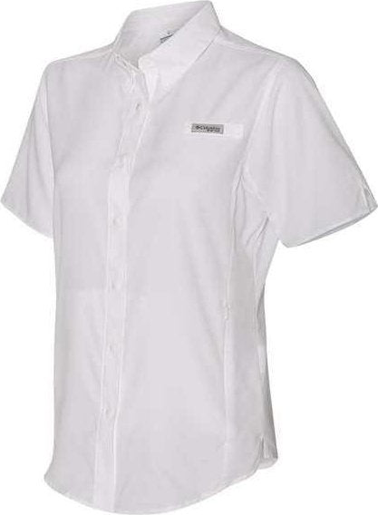Columbia 127571 Women's PFG Tamiami II Short Sleeve Shirt - White - HIT a Double