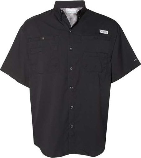 Columbia 128705 PFG Tamiami II Short Sleeve Shirt - Black - HIT a Double