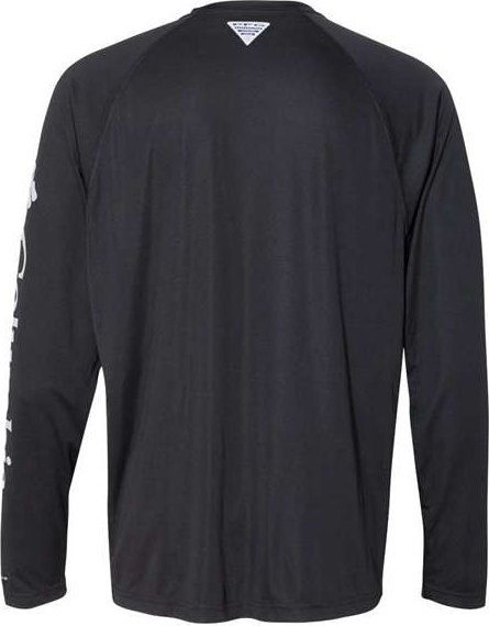 Columbia 138826 PFG Terminal Tackle Long Sleeve T-Shirt - Black Cool Grey - HIT a Double