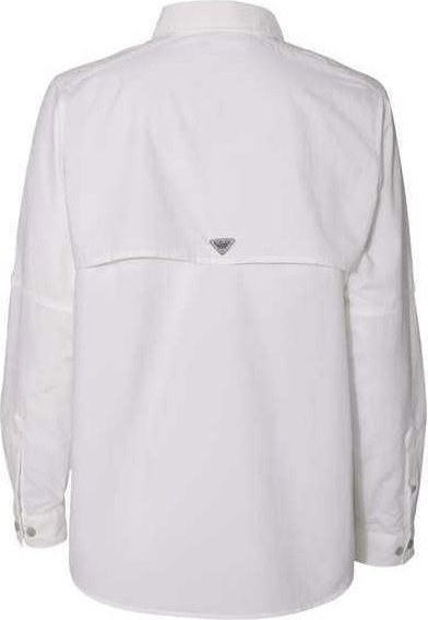 Columbia 139656 Women&#39;s PFG Bahama Long Sleeve Shirt - White - HIT a Double