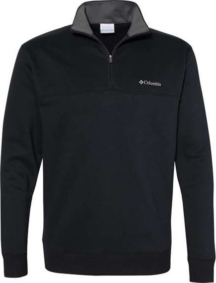 Columbia 141162 Hart Mountain Half-Zip Sweatshirt - Black - HIT a Double