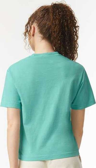 Comfort Colors 3023CL Women&#39;s Heavyweight Boxy T-Shirt - Chalky Mint - HIT a Double - 4