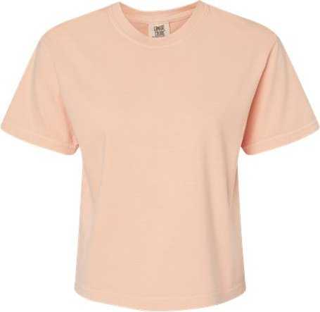 Comfort Colors 3023CL Women&#39;s Heavyweight Boxy T-Shirt - Peachy - HIT a Double - 1
