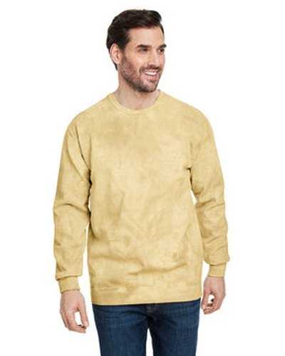 Comfort Colors 1545CC Adult Color Blast Crewneck Sweatshirt - Citrine - HIT a Double