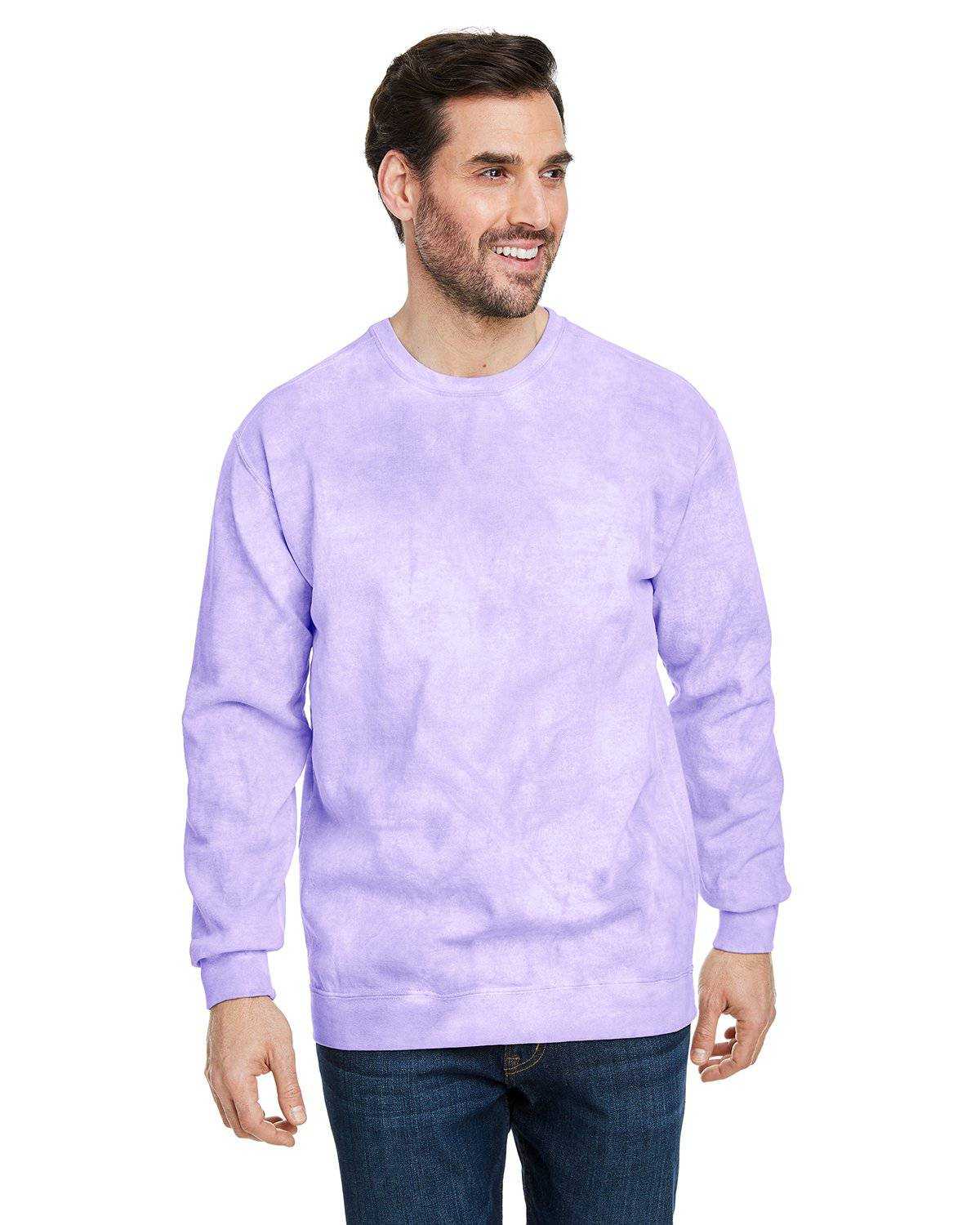 Comfort Colors 1545 Colorblast Crewneck Sweatshirt - Amethyst - HIT a Double