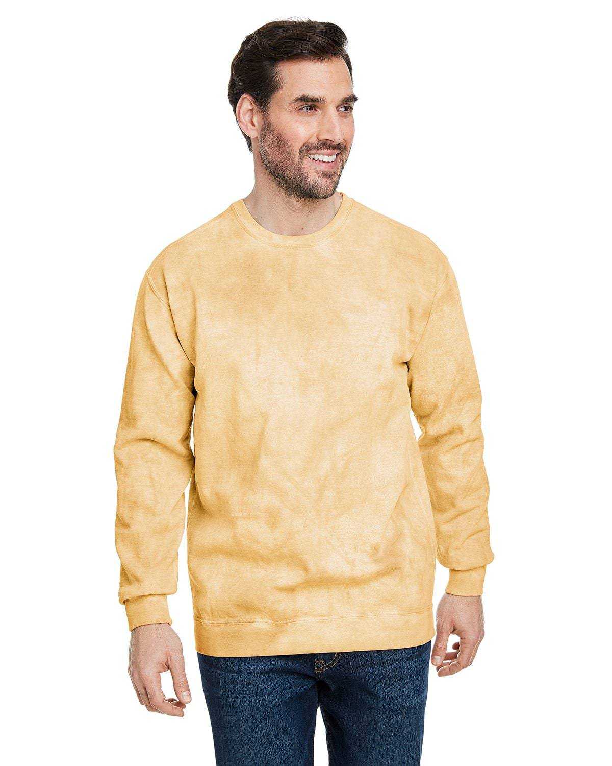 Comfort Colors 1545 Colorblast Crewneck Sweatshirt - Citrine - HIT a Double