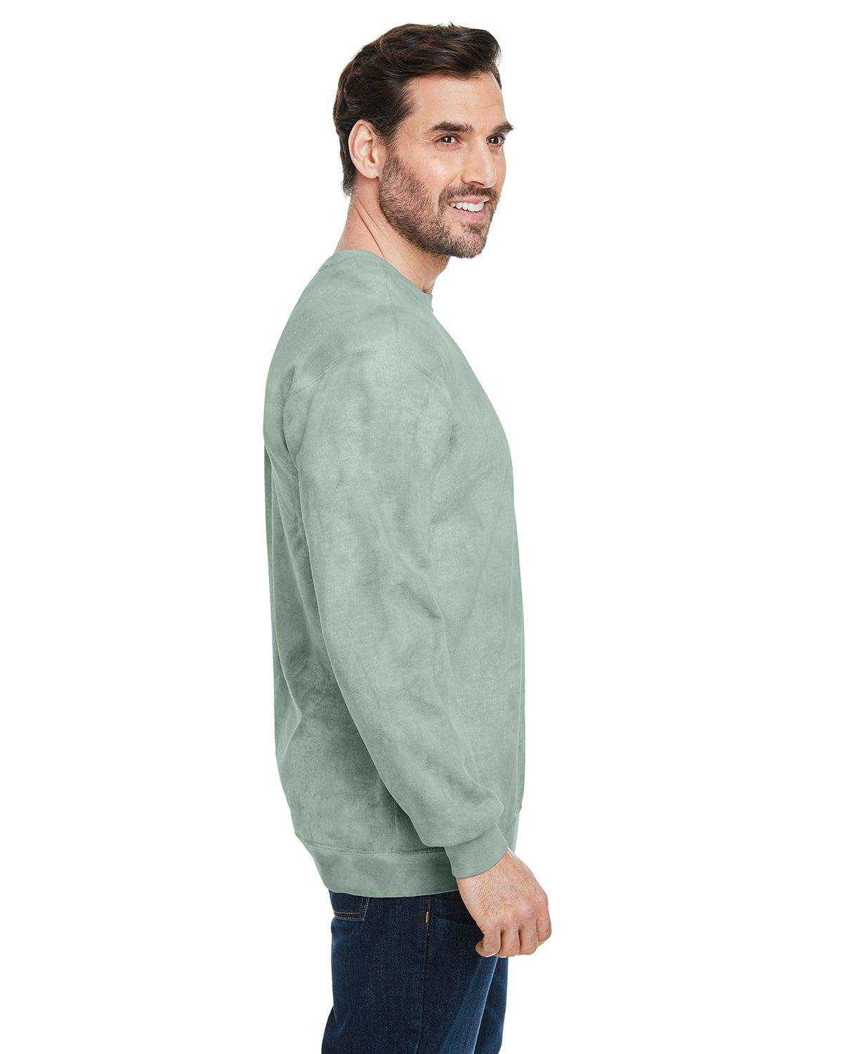 Comfort Colors 1545 Colorblast Crewneck Sweatshirt - Fern - HIT a Double