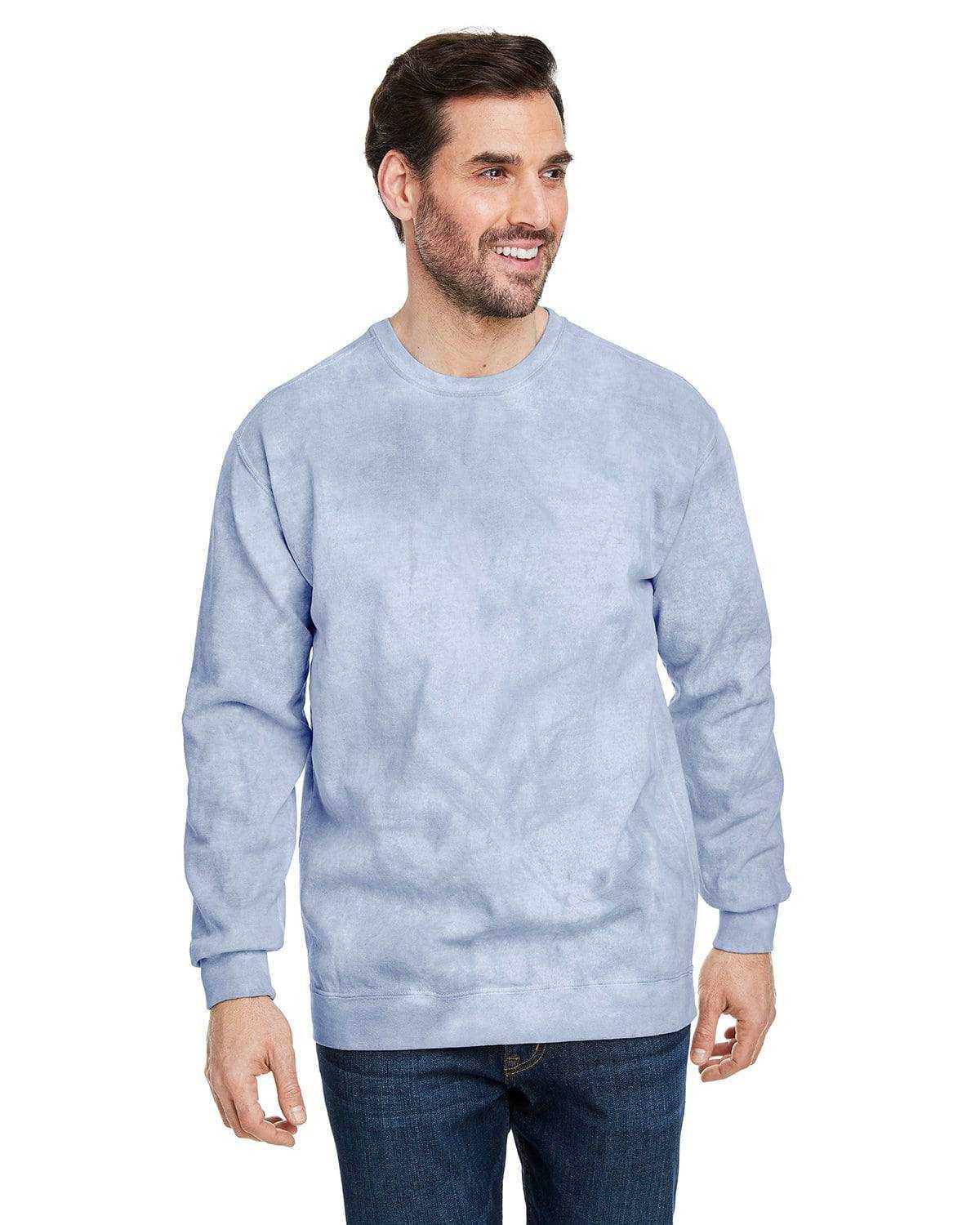 Comfort Colors 1545 Colorblast Crewneck Sweatshirt - Ocean - HIT a Double