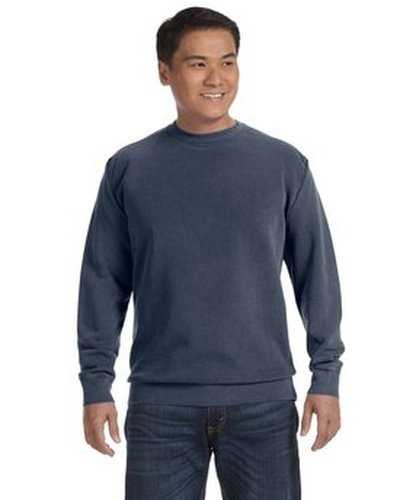 Comfort Colors 1566 Adult Crewneck Sweatshirt - Denim - HIT a Double