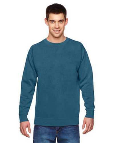 Comfort Colors 1566 Adult Crewneck Sweatshirt - Topaz Blue - HIT a Double