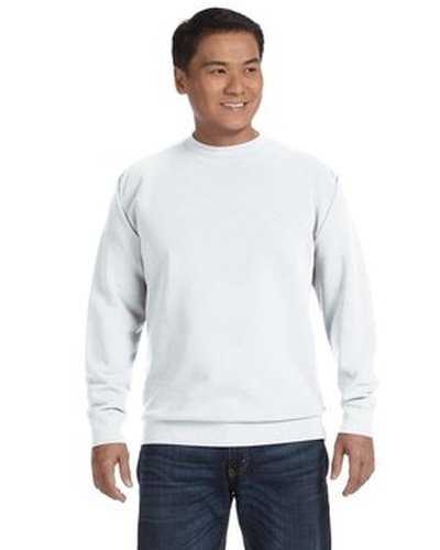 Comfort Colors 1566 Adult Crewneck Sweatshirt - White - HIT a Double