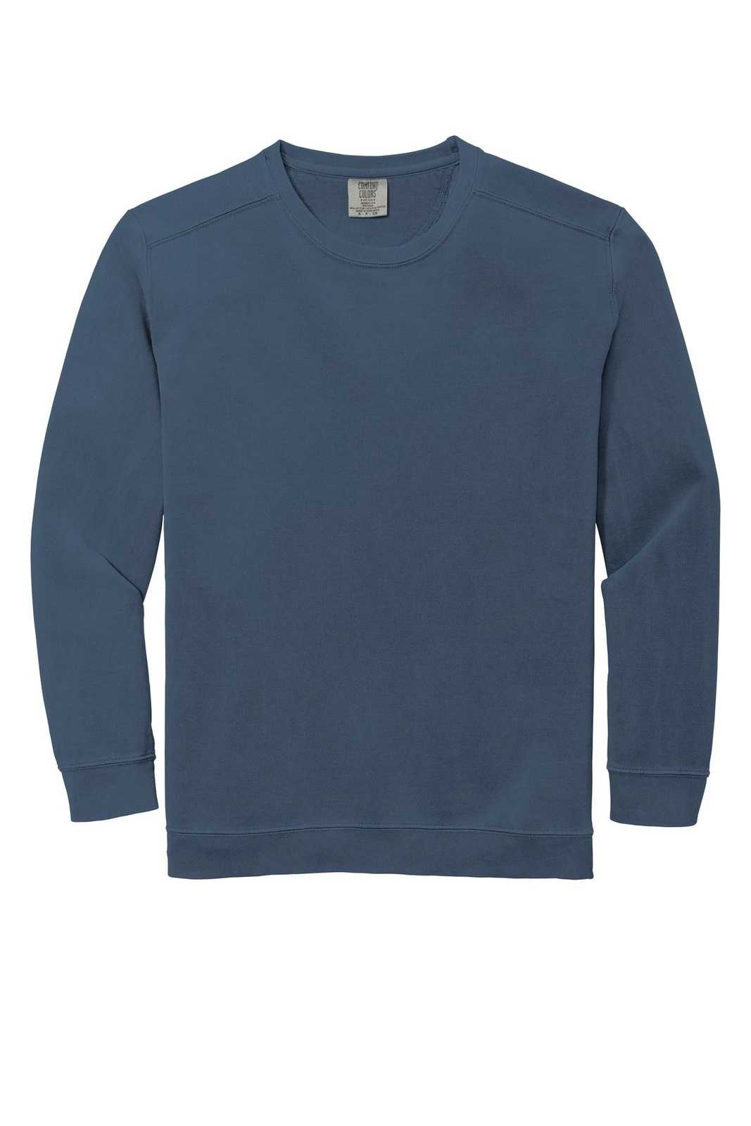 Comfort Colors 1566 Ring Spun Crewneck Sweatshirt - Blue Jean - HIT a Double