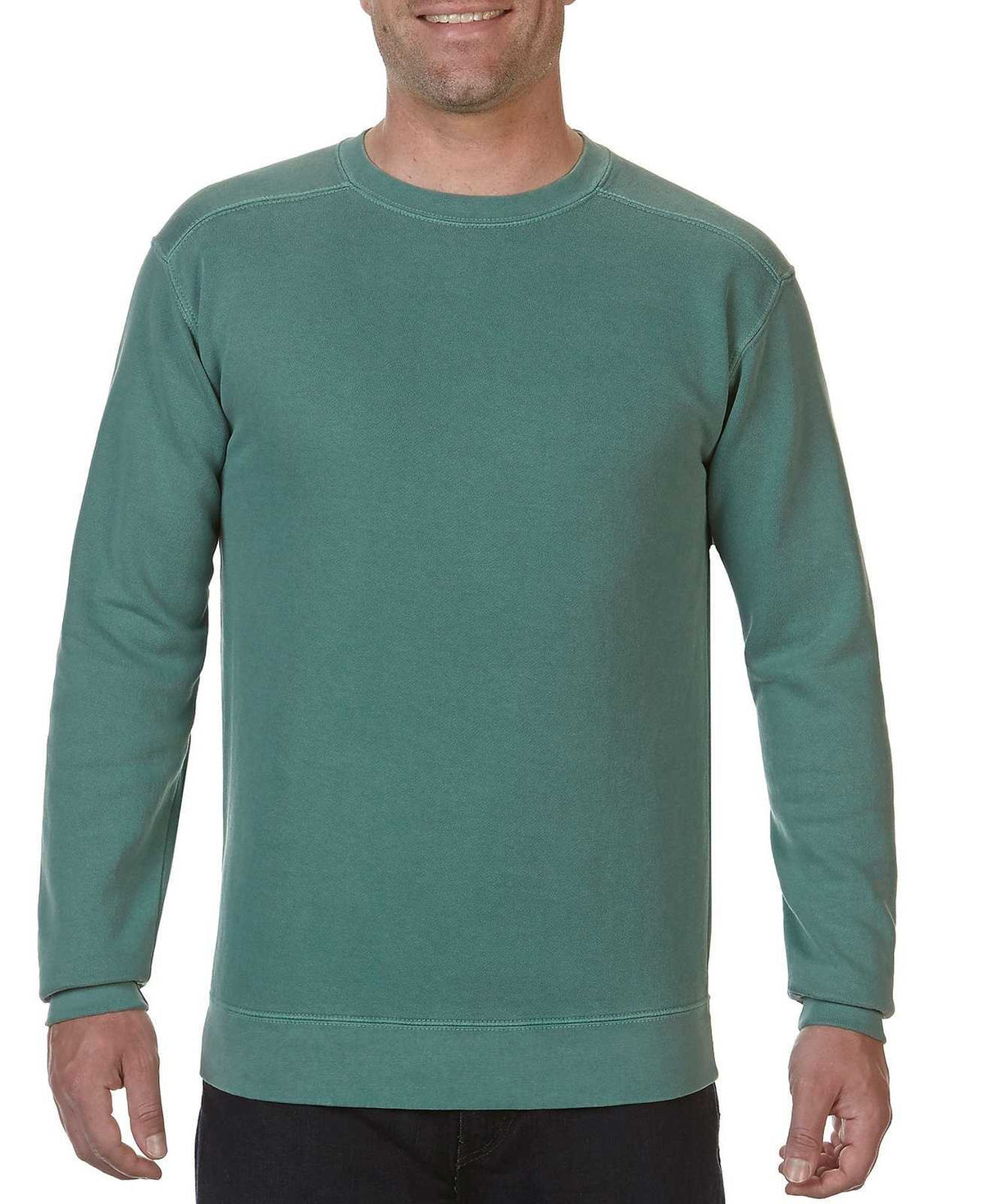 Comfort Colors 1566 Ring Spun Crewneck Sweatshirt - Light Green - HIT a Double