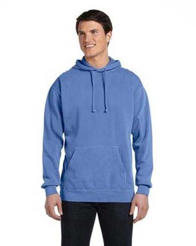 Comfort Colors 1567 Adult Hooded Sweatshirt - Fluorescent True Blue - HIT a Double