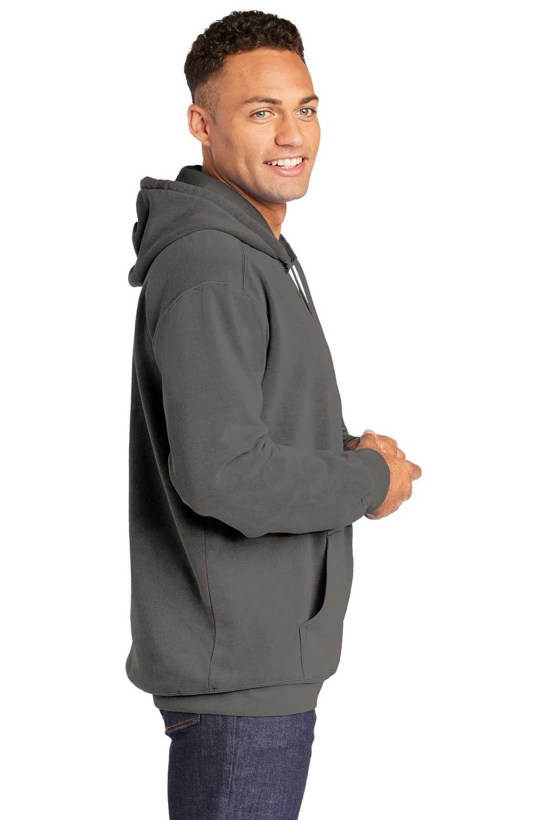 Comfort Colors 1567 Ring Spun Hooded Sweatshirt - Gray - HIT a Double