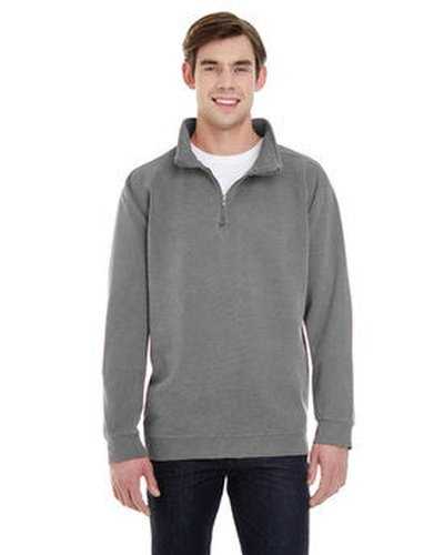 Comfort Colors 1580 Adult Quarter-Zip Sweatshirt - Gray - HIT a Double