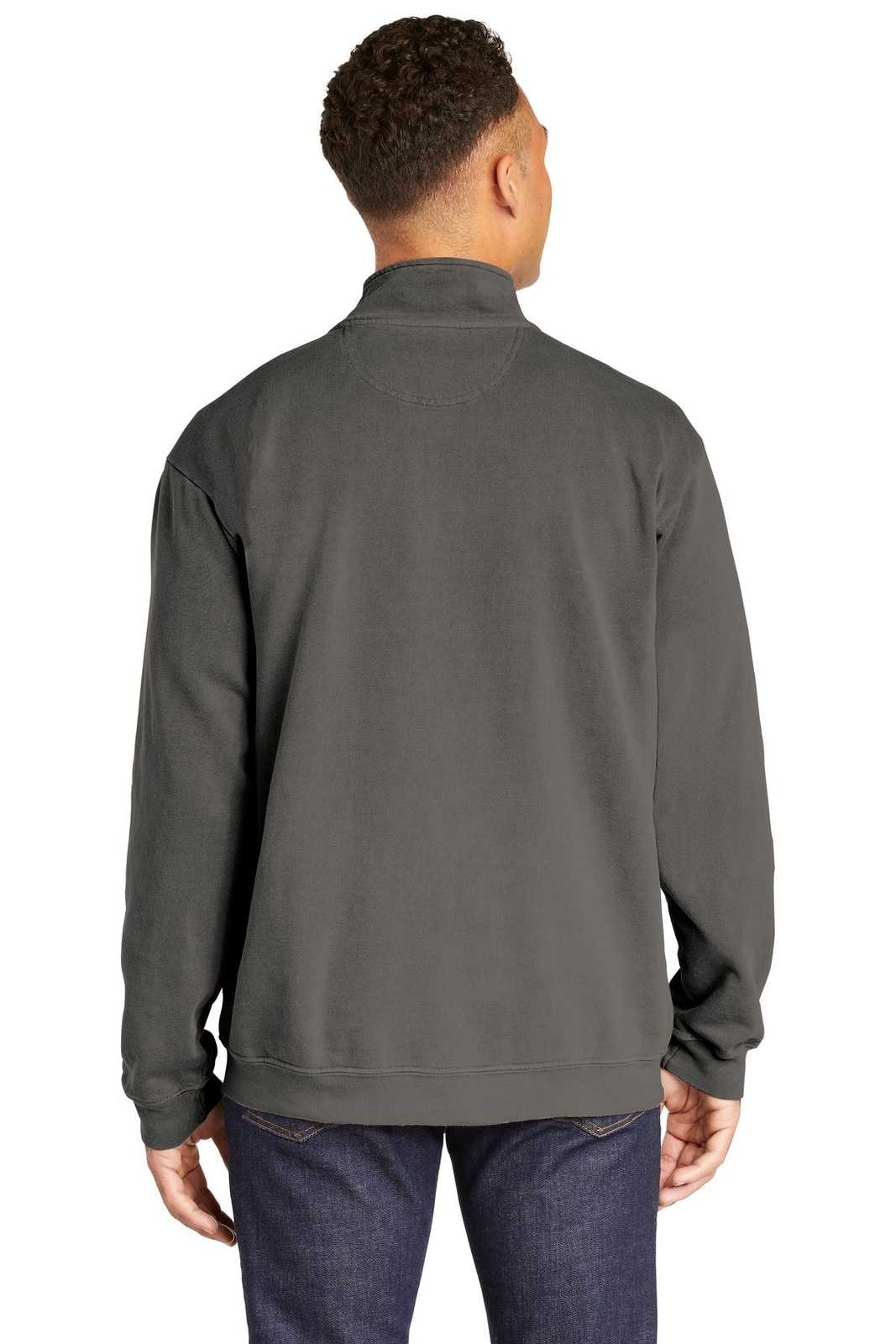 Comfort Colors 1580 Ring Spun 1/4-Zip Sweatshirt - Gray - HIT a Double
