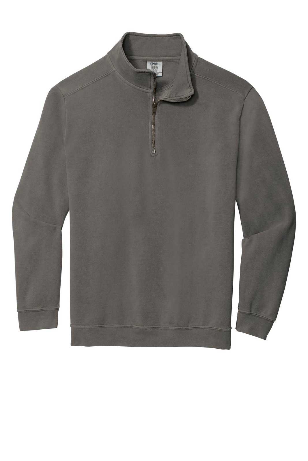 Comfort Colors 1580 Ring Spun 1/4-Zip Sweatshirt - Gray - HIT a Double