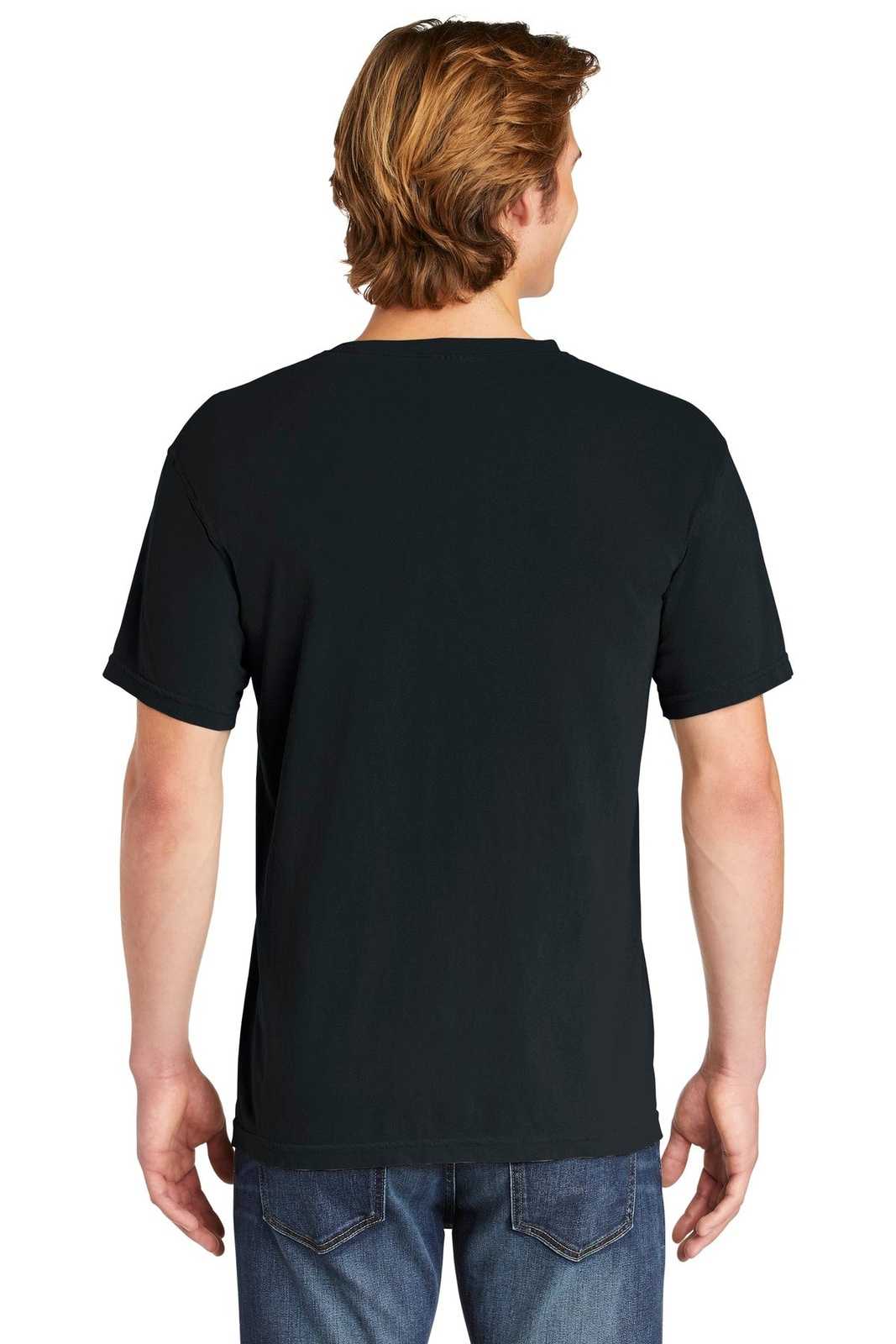 Comfort Colors 1717 Heavyweight Ring Spun Tee - Black - HIT a Double
