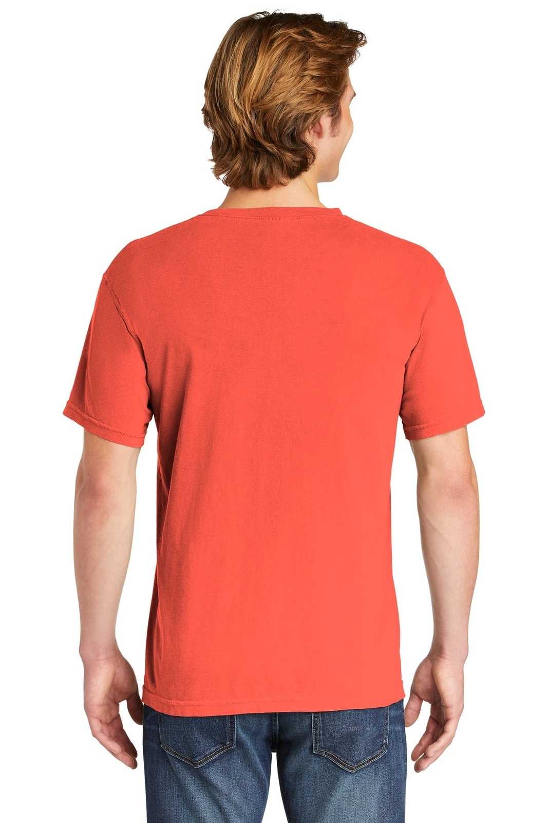 Comfort Colors 1717 Heavyweight Ring Spun Tee - Bright Salmon - HIT a Double