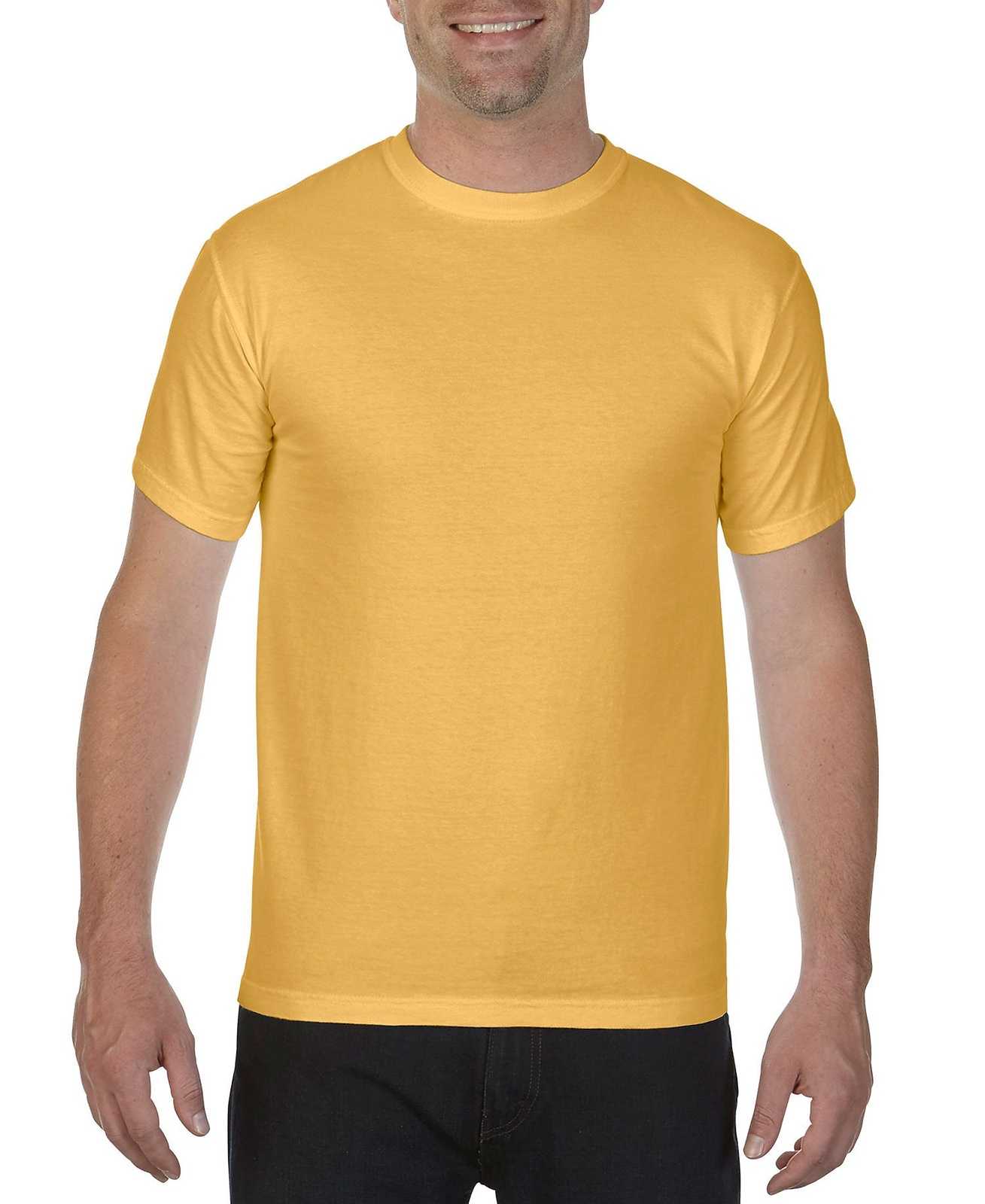 Comfort Colors 1717 Heavyweight Ring Spun Tee - Mustard - HIT a Double