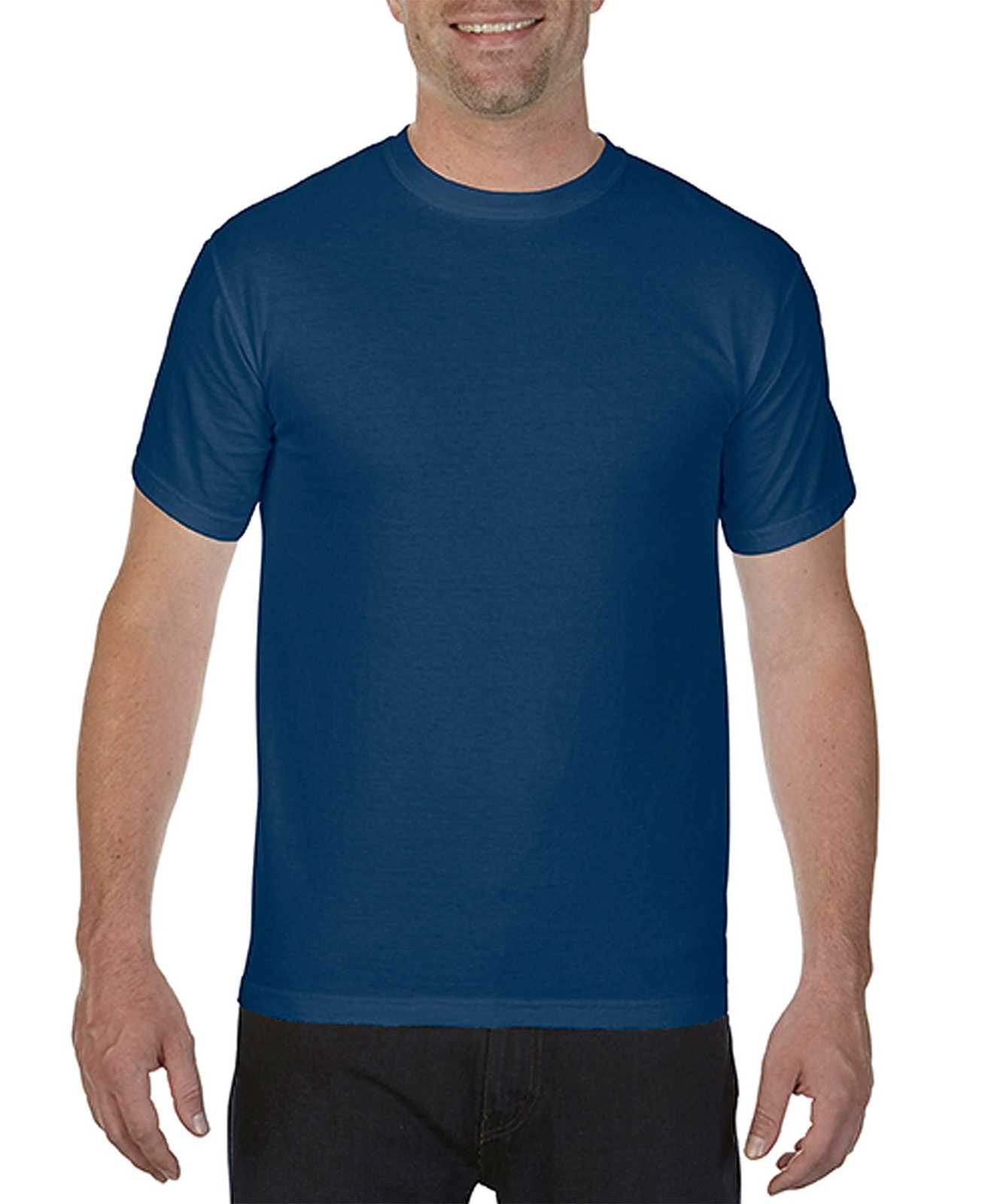 Comfort Colors 1717 Heavyweight Ring Spun Tee - Navy - HIT a Double