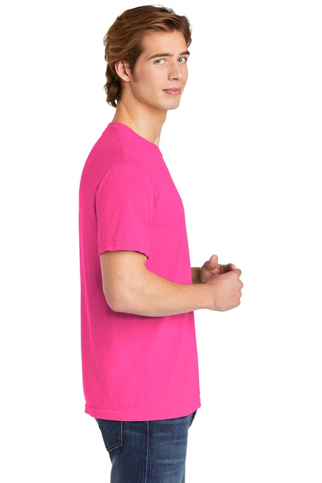 Comfort Colors C1717 Adult Heavyweight T-Shirt - Neon Pink - 4XL