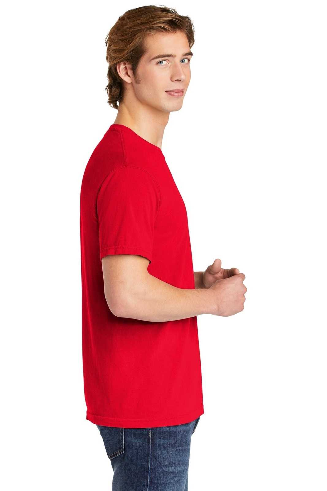 Comfort Colors 1717 Heavyweight Ring Spun Tee - Red - HIT a Double