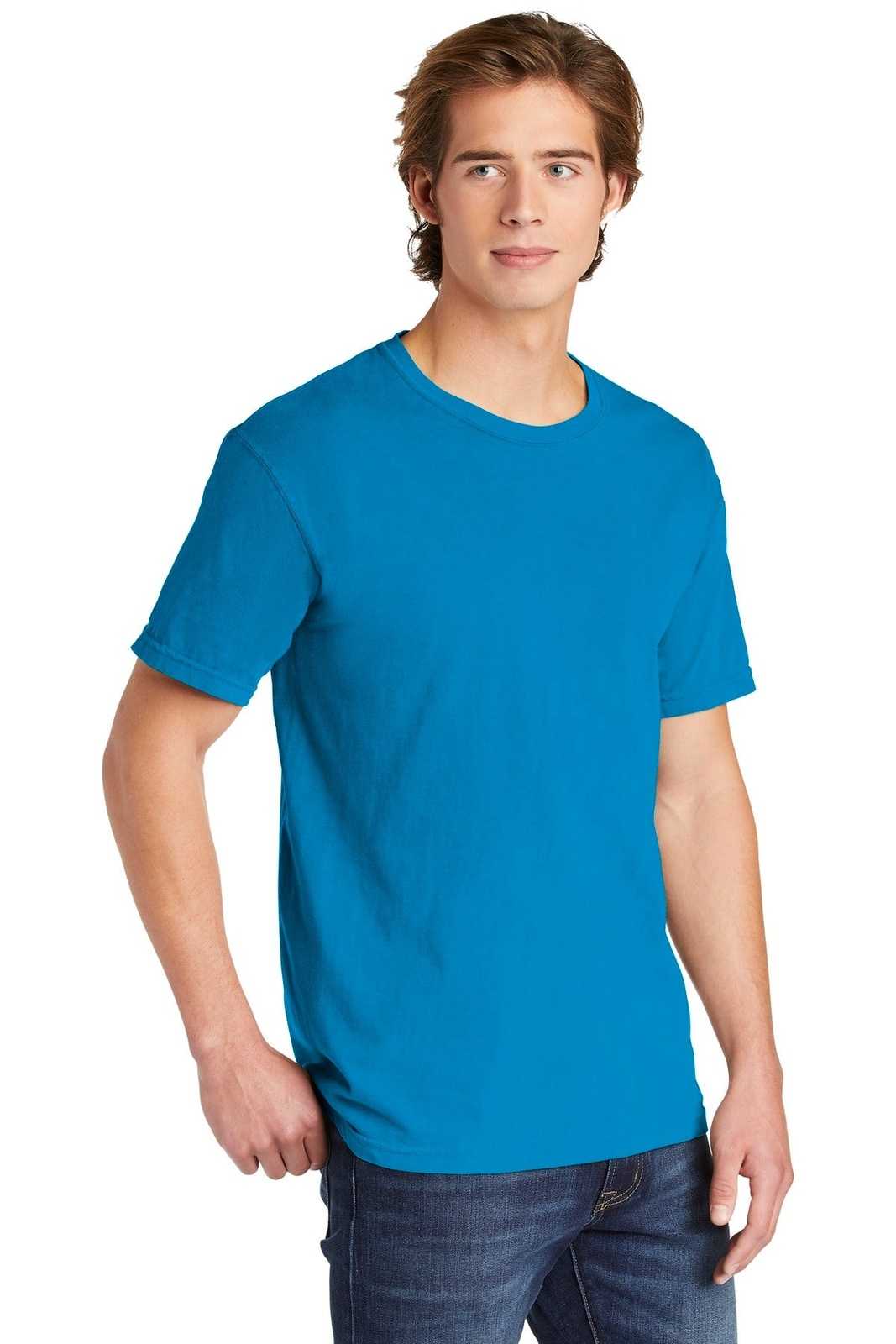 Comfort Colors 1717 Heavyweight Ring Spun Tee - Royal Caribe - HIT a Double