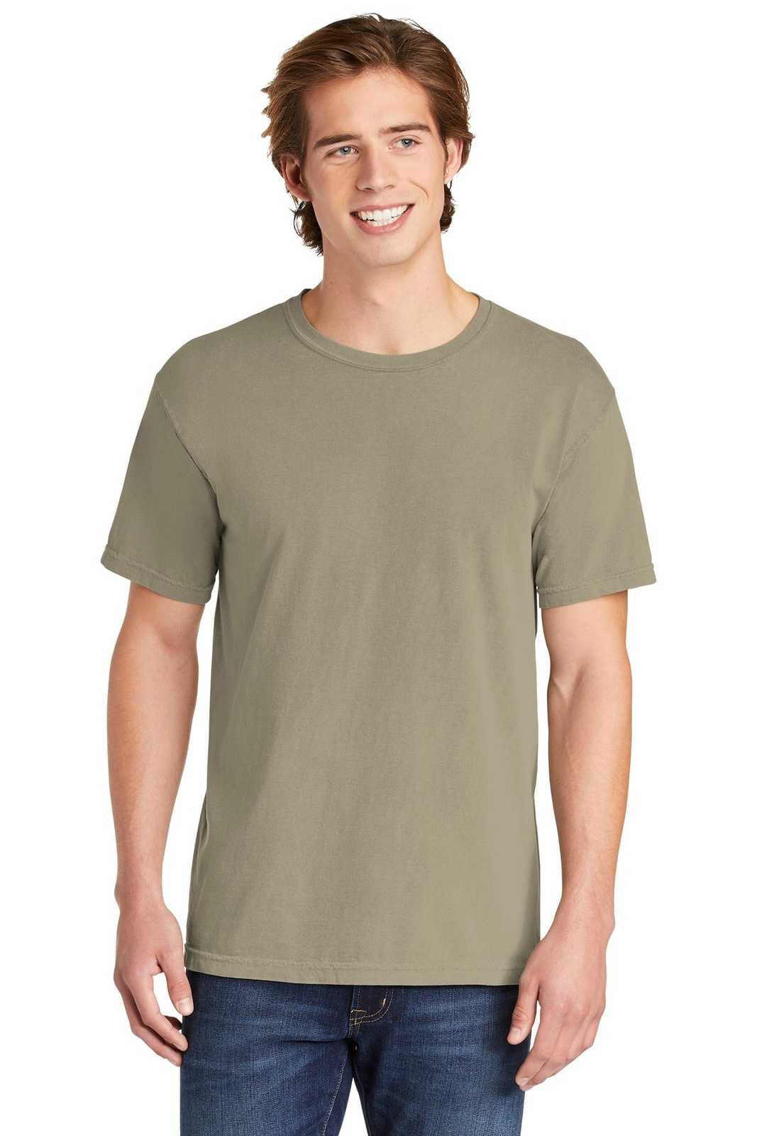 Comfort Colors 1717 Heavyweight Ring Spun Tee - Sandstone - HIT a Double