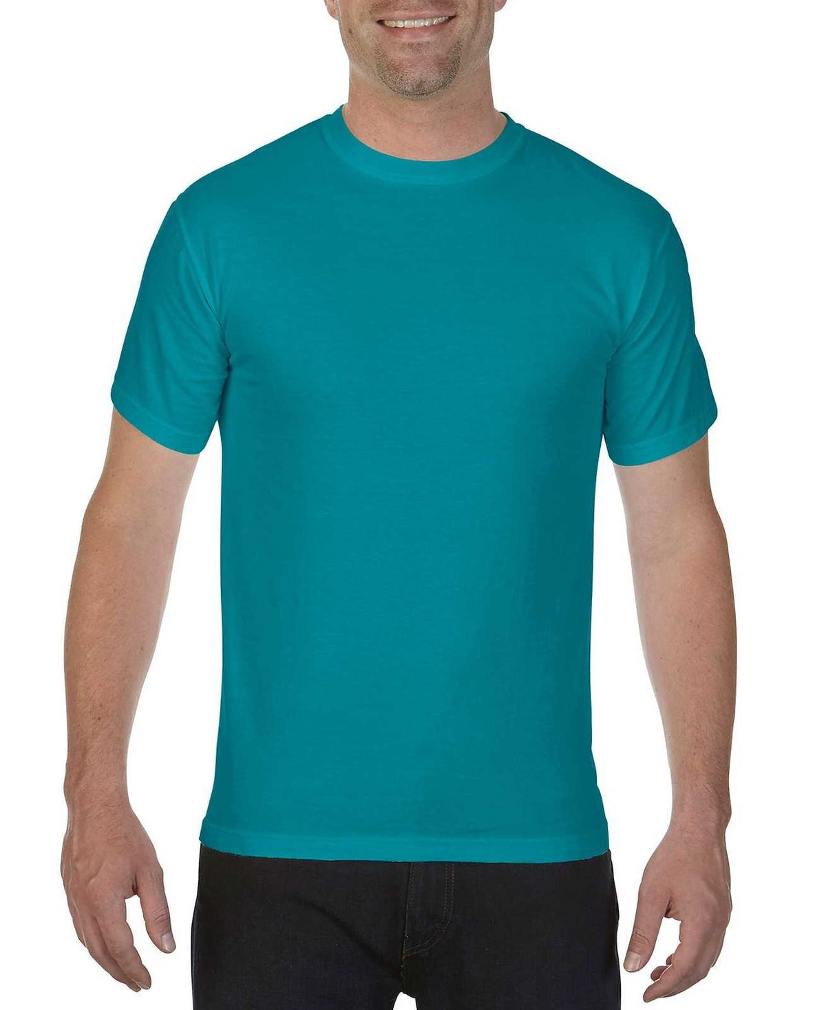 Comfort Colors 1717 Heavyweight Ring Spun Tee - Topaz Blue - HIT a Double