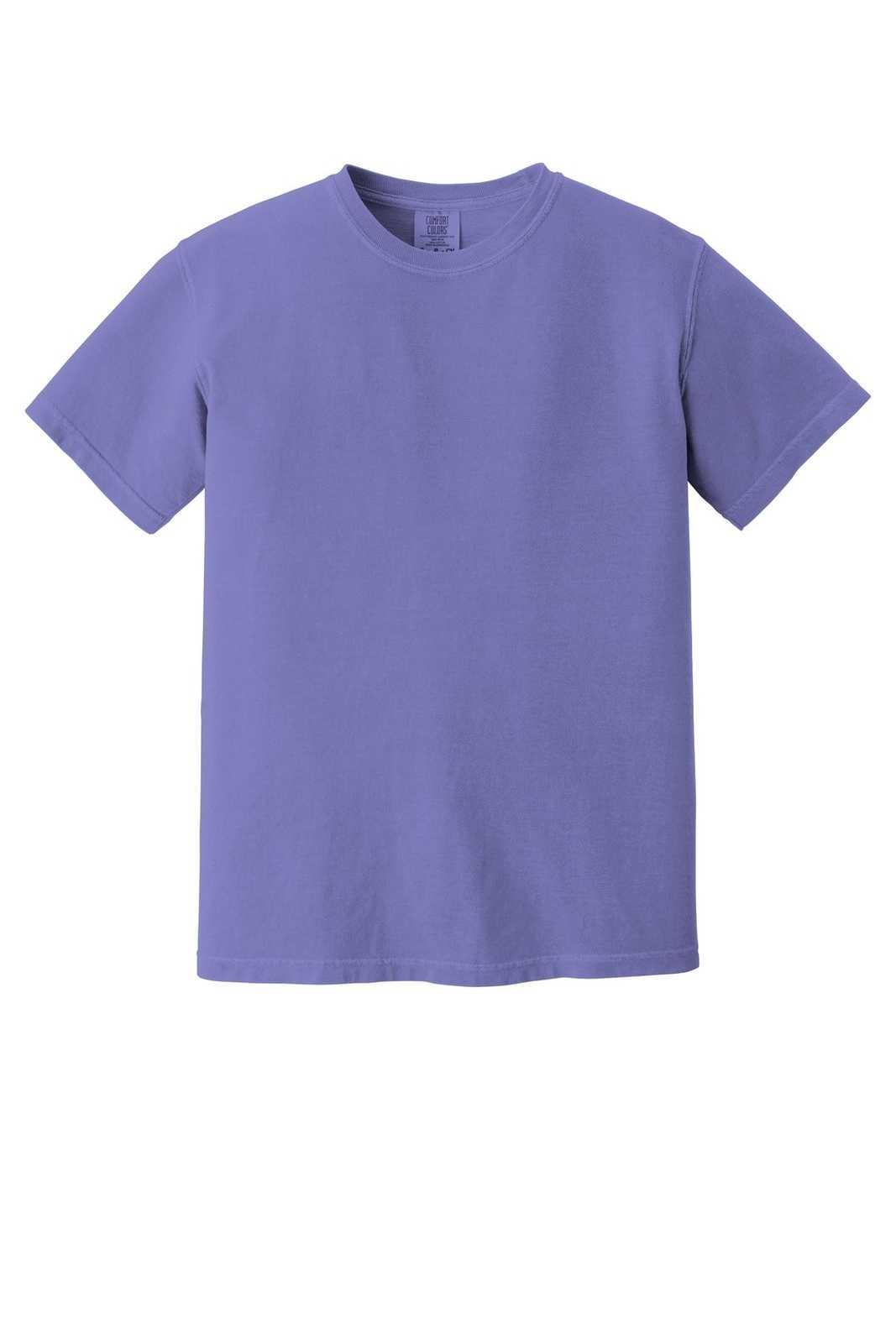Comfort Colors 1717 Heavyweight Ring Spun Tee - Violet - HIT a Double