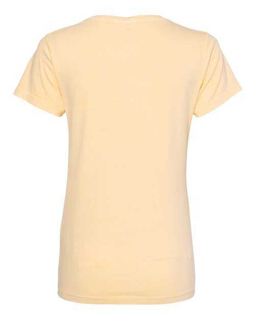 Comfort Colors 3199 Garment-Dyed Womens Midweight V-Neck T-Shirt - Butter - HIT a Double